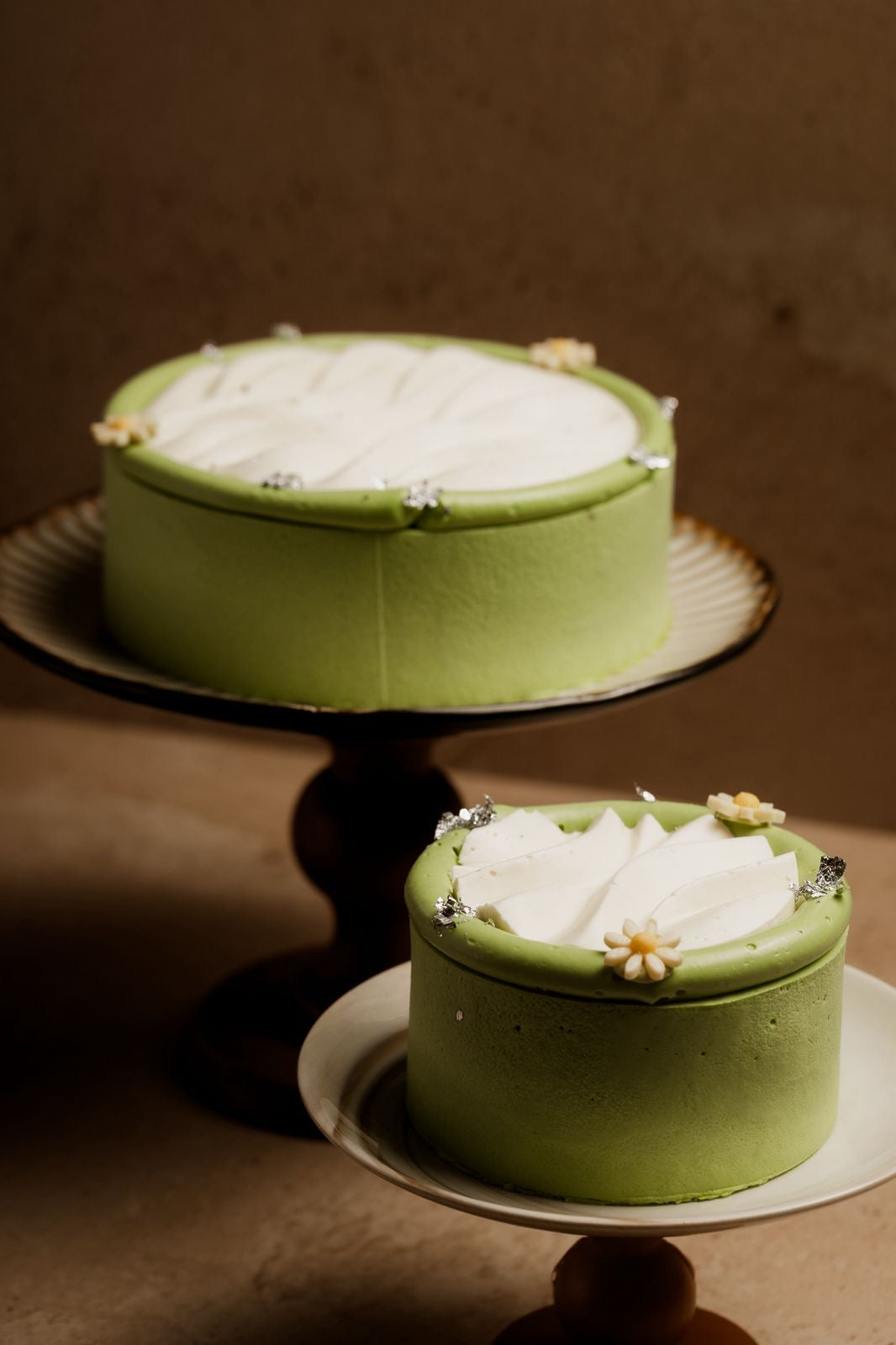 Matcha Pandan Mochi Cake