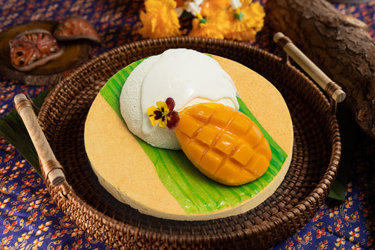 Mango Mochi Cake