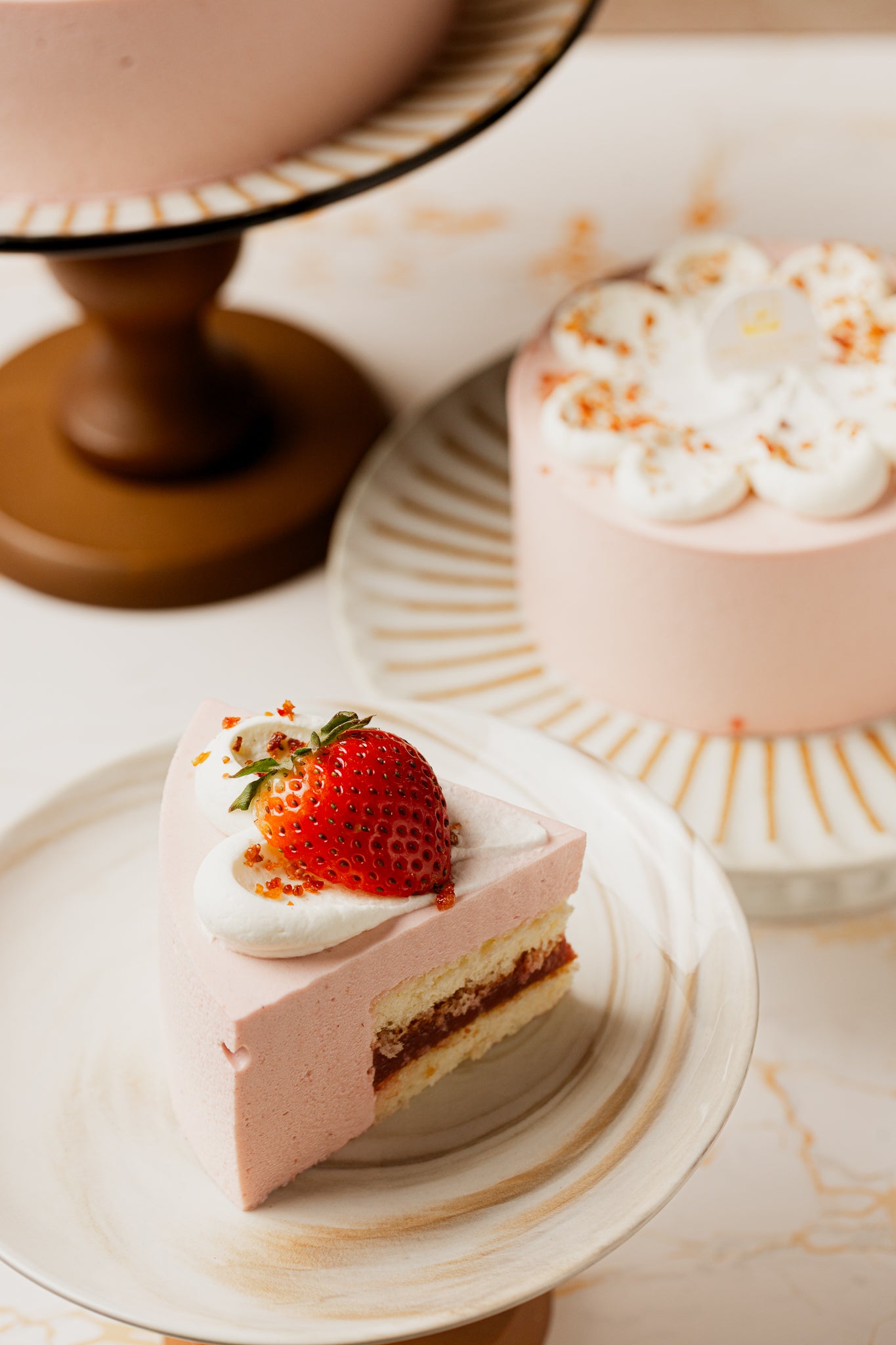 Strawberry Mousse Cake
