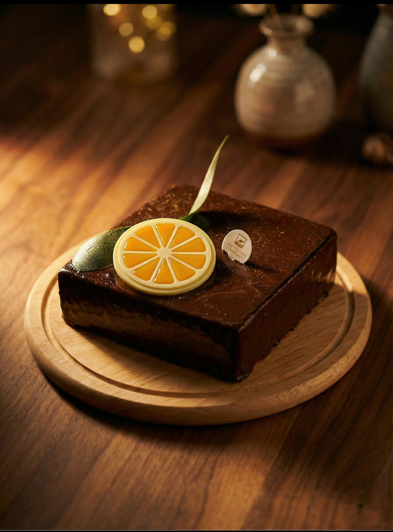 Cymbopogon Dark Chocolate Calamansi Mousse Cake