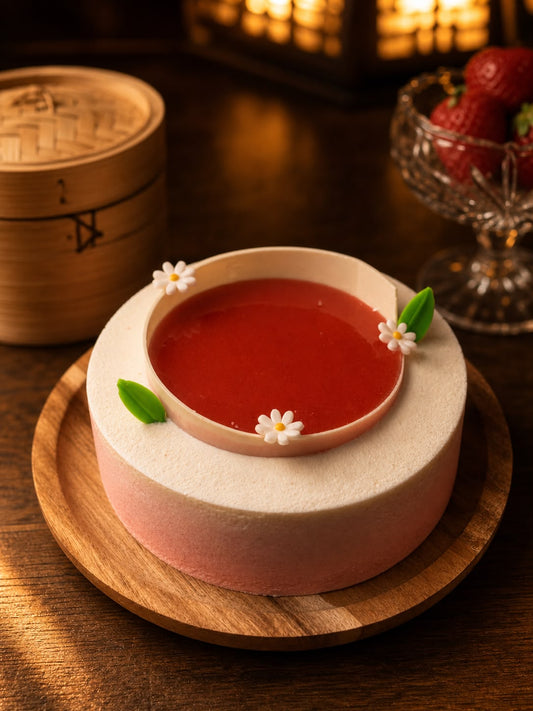 Strawberry Yogurt Mousse Cake
