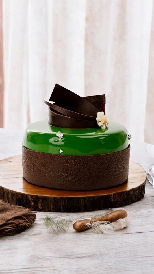 Kalamansi Almond Mousse Cake