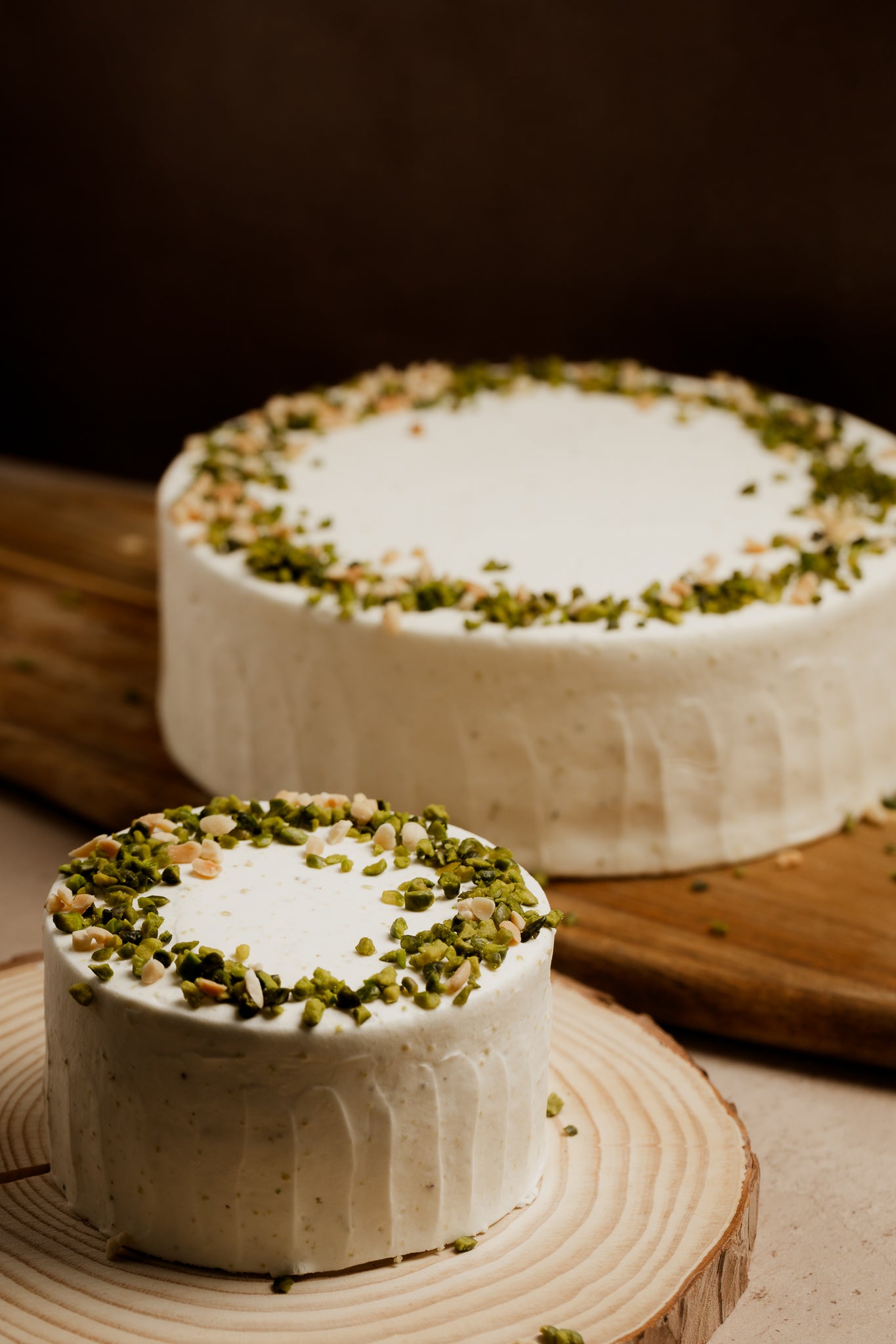 Pistachio Mochi Cream Cake