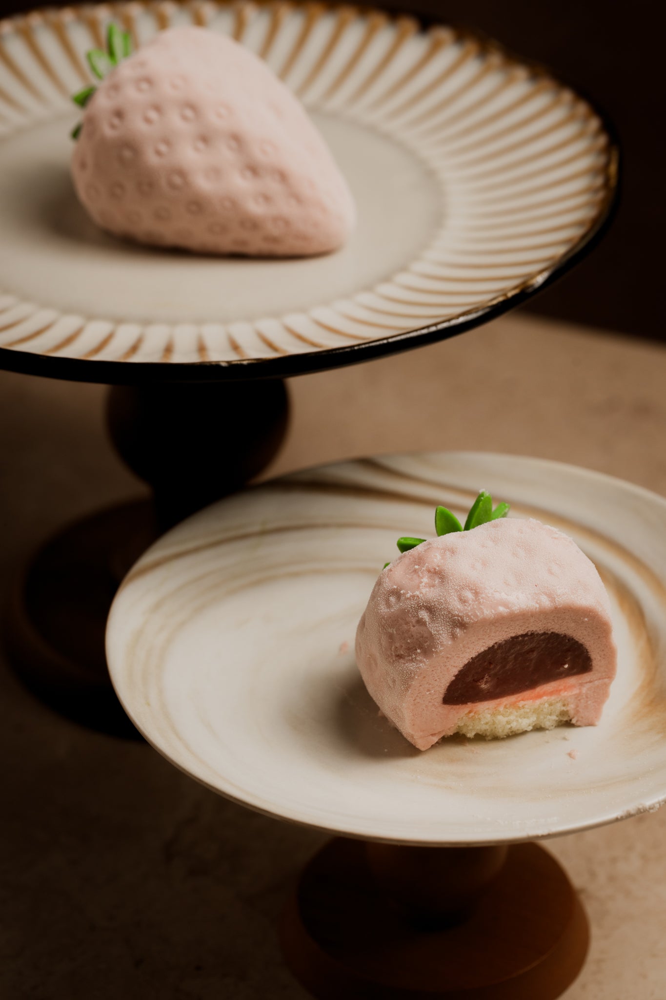 Thai Lime and Strawberry Mousse Cake